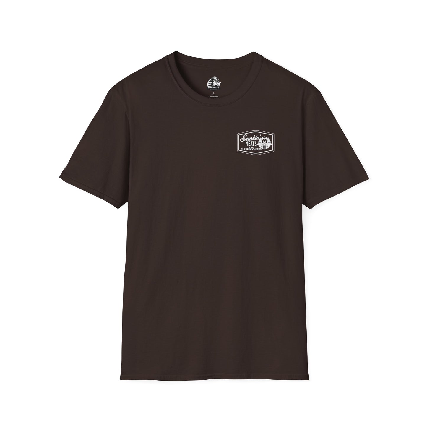 Smokin' Meats T-Shirt - Funny BBQ Humor Unisex Softstyle Tee