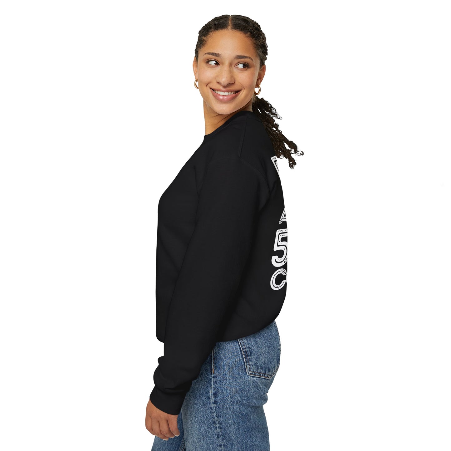 Unisex Fleece Crewneck 50% anxiety 50% coffee