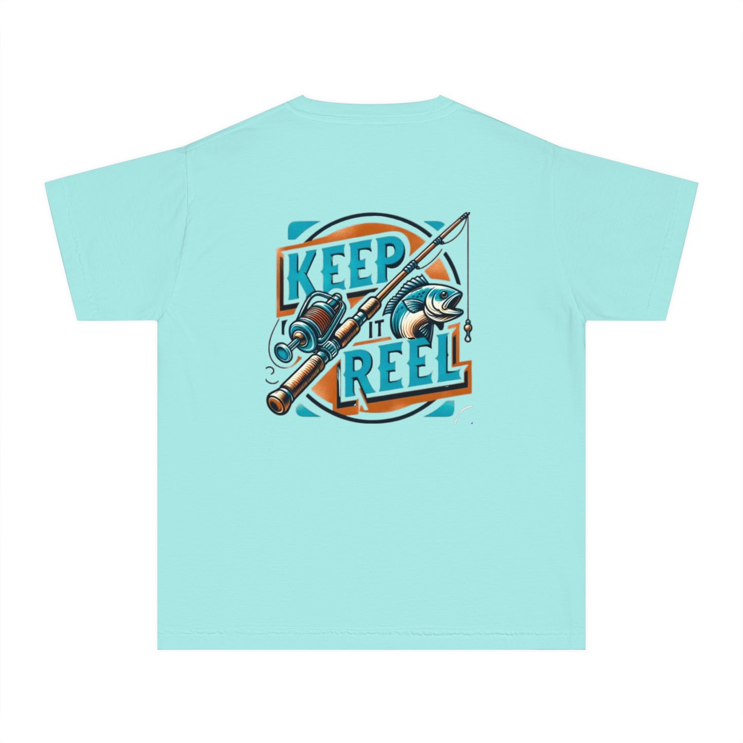 Comfort Color Youth Fishing Tee - Keep It Reel!
