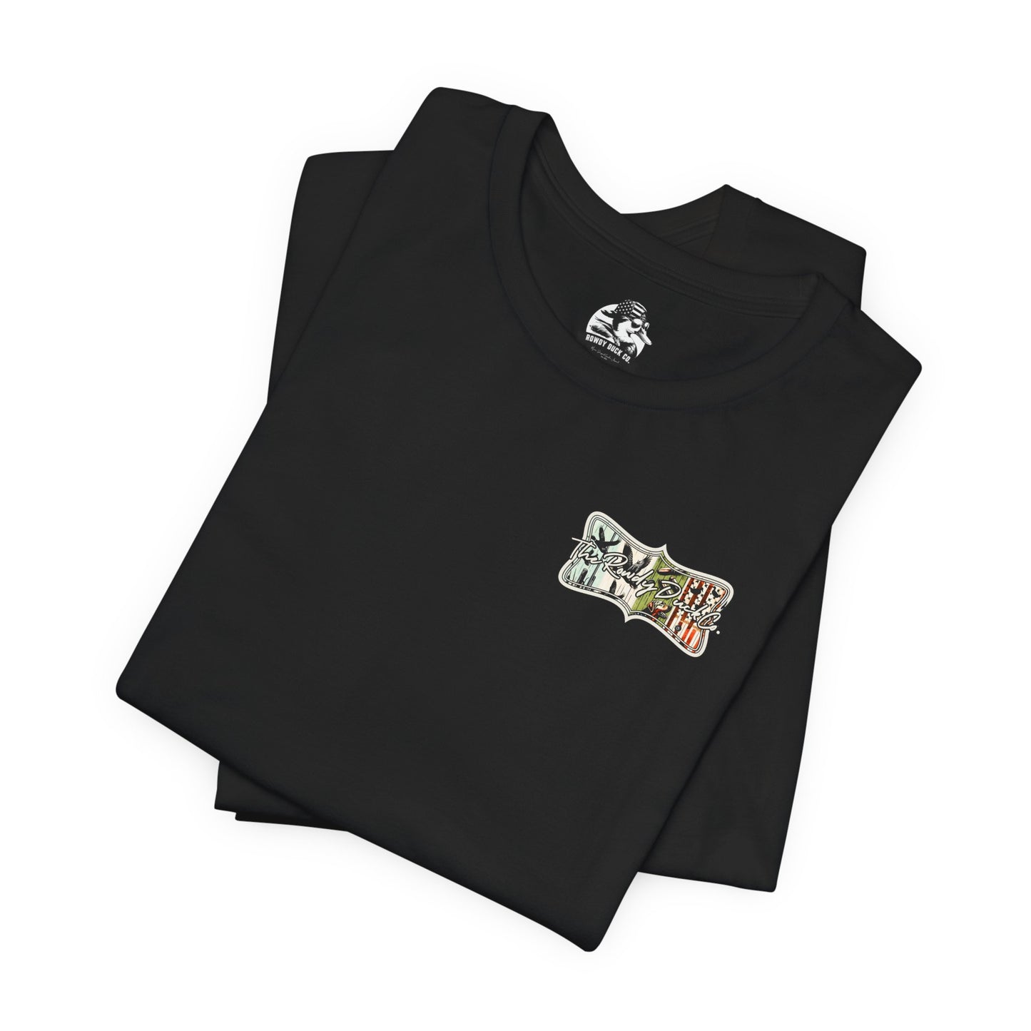 The RowdyDuckCo -Graphic Tee - American Flag Country