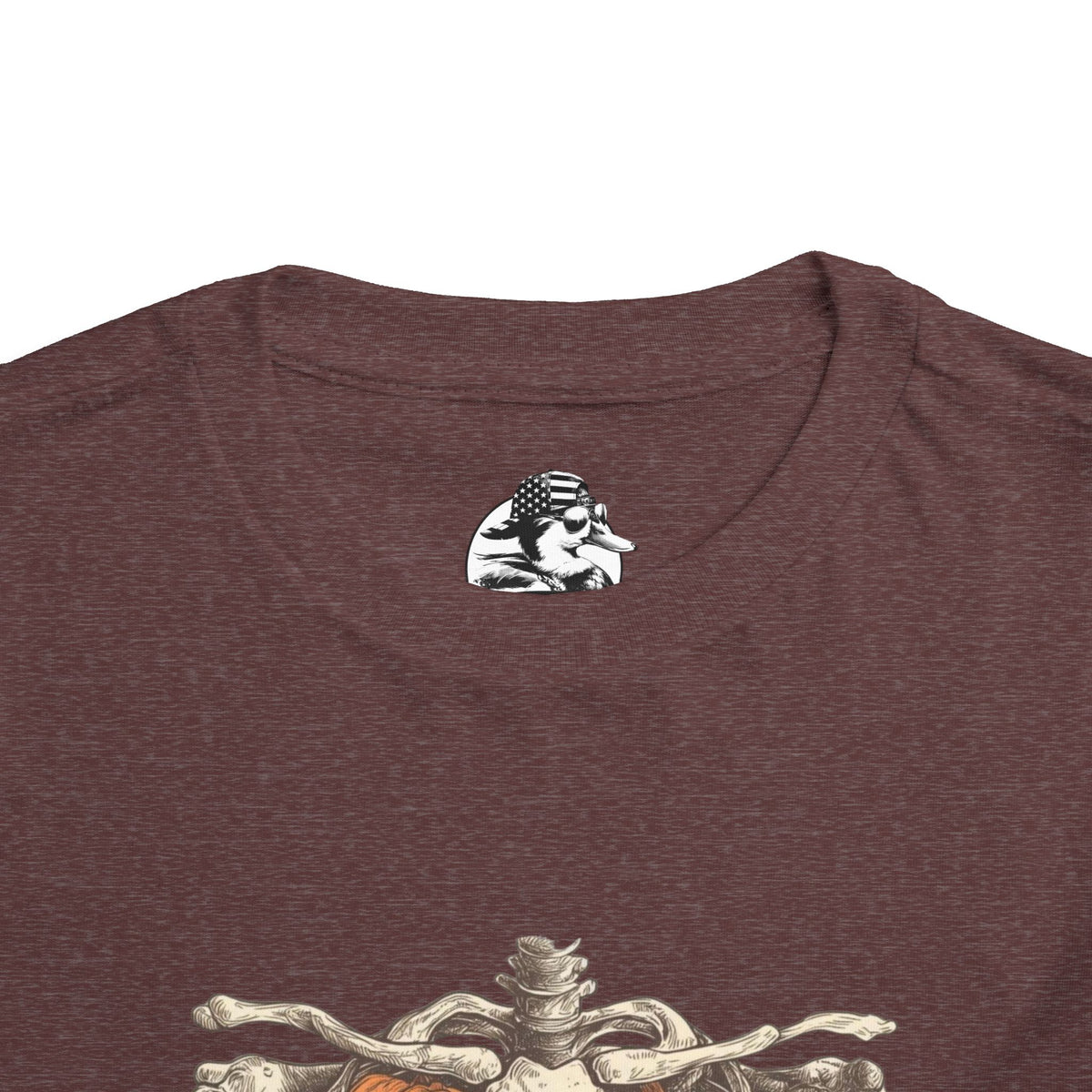 Toddler Pumpkin Skeleton Tee