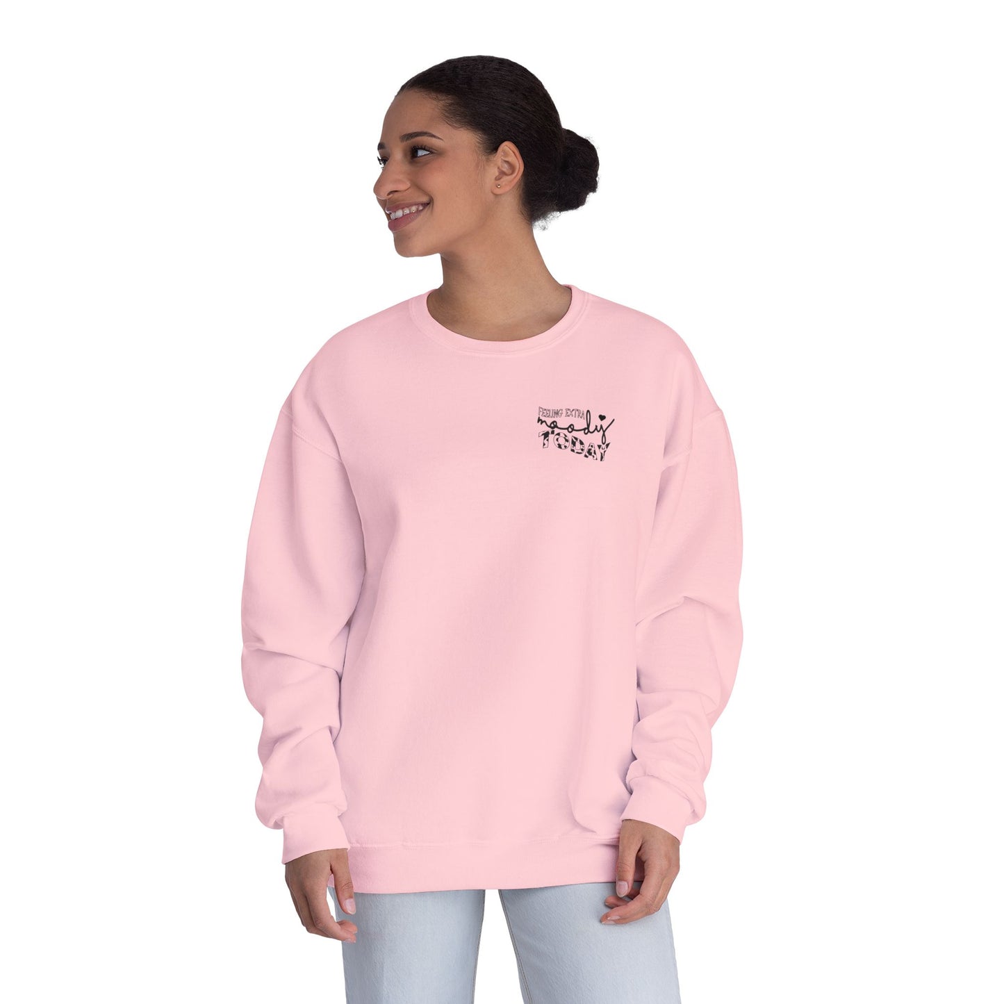 Feeling Extra Moody Unisex Crewneck Sweatshirt, Cute Cow Sweatshirt, Funny Sweatshirt, Animal Lover Gift, Cozy Casual Wear, Birthday Gift