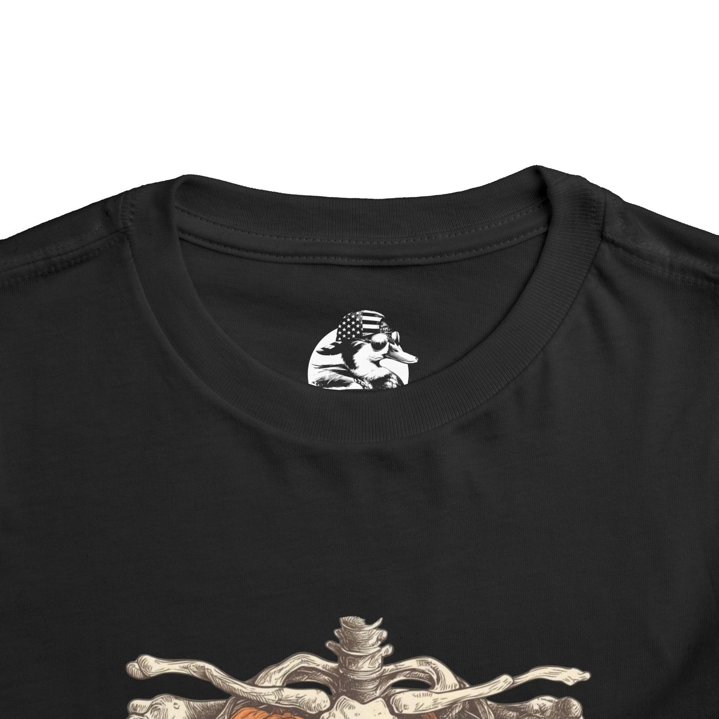 Toddler Pumpkin Skeleton Tee