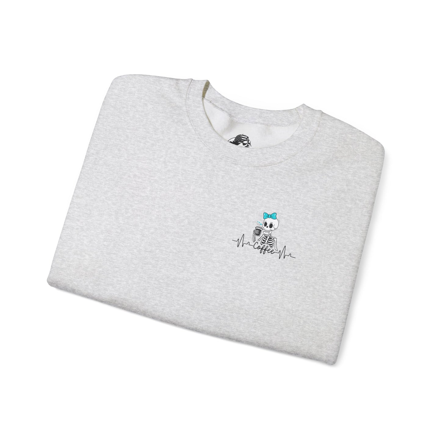 Unisex Fleece Crewneck 50% anxiety 50% coffee