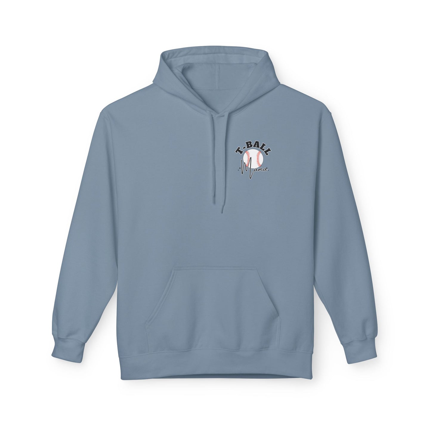 T-Ball Mom Era Fleece Hoodie - Midweight Softstyle Sweatshirt for Sports Moms