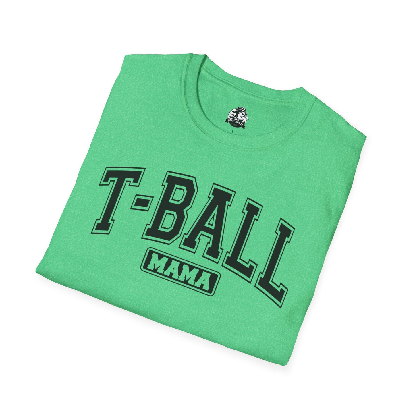 T-Ball Mama Heather Unisex Softstyle T-Shirt - Perfect Gift for Sports Moms