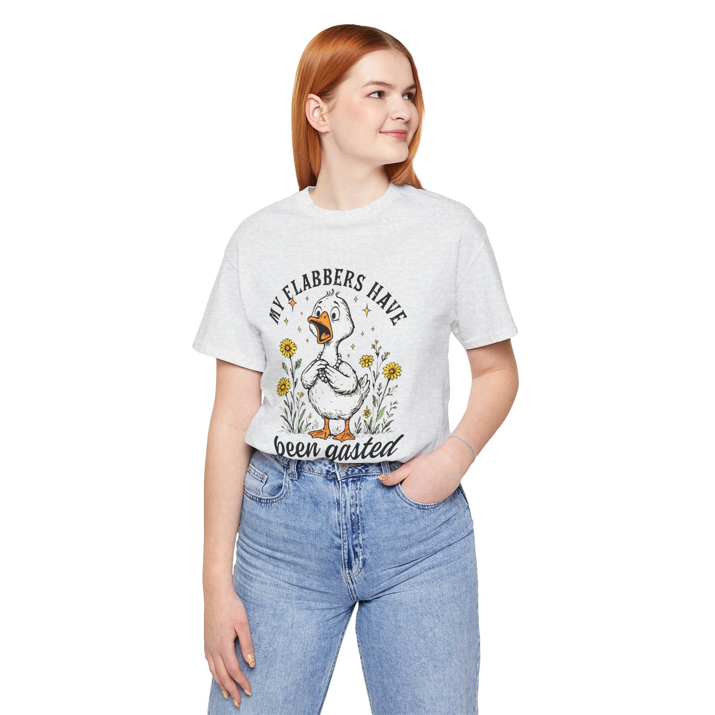 Funny Goose T-Shirt, My Flabbers Have Been Gast-ed Tee, Gift for Bird Lovers, Humorous Apparel, Cute Animal Shirt, Quirky Casual Wear