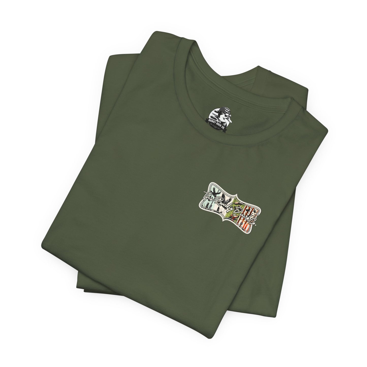 The RowdyDuckCo -Graphic Tee - American Flag Country