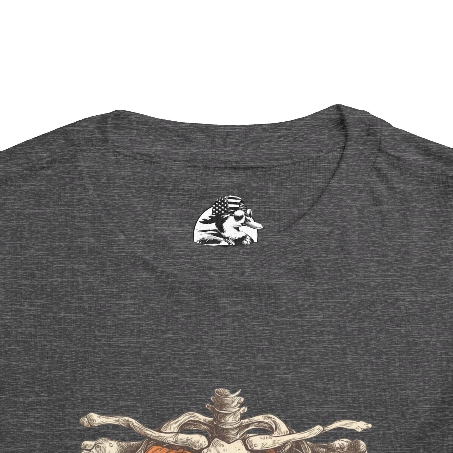 Toddler Pumpkin Skeleton Tee