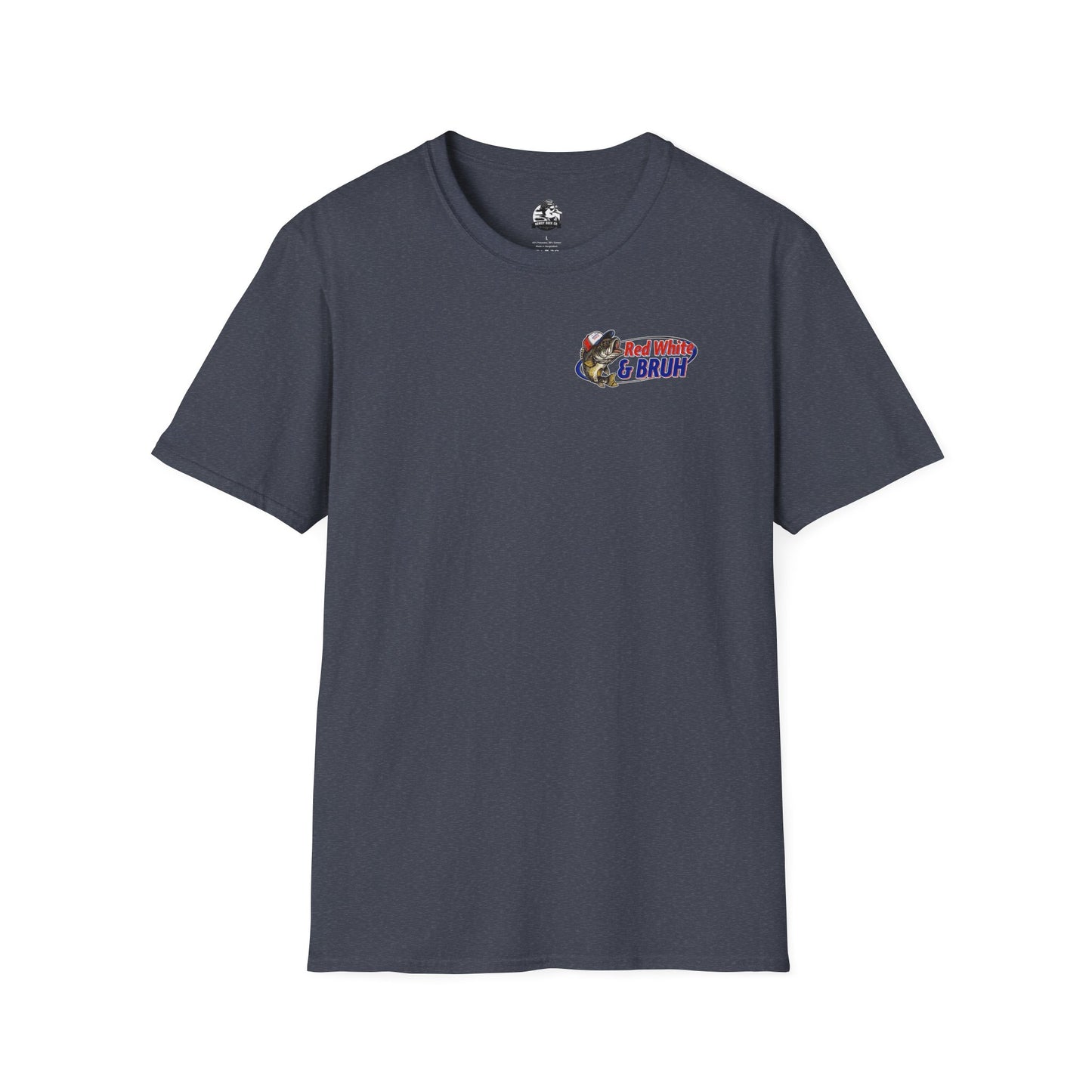 Fishing Enthusiast T-Shirt, Casual Summer Tee, Gift for Anglers, Outdoor Adventure Shirt, Red White & Bruh Design