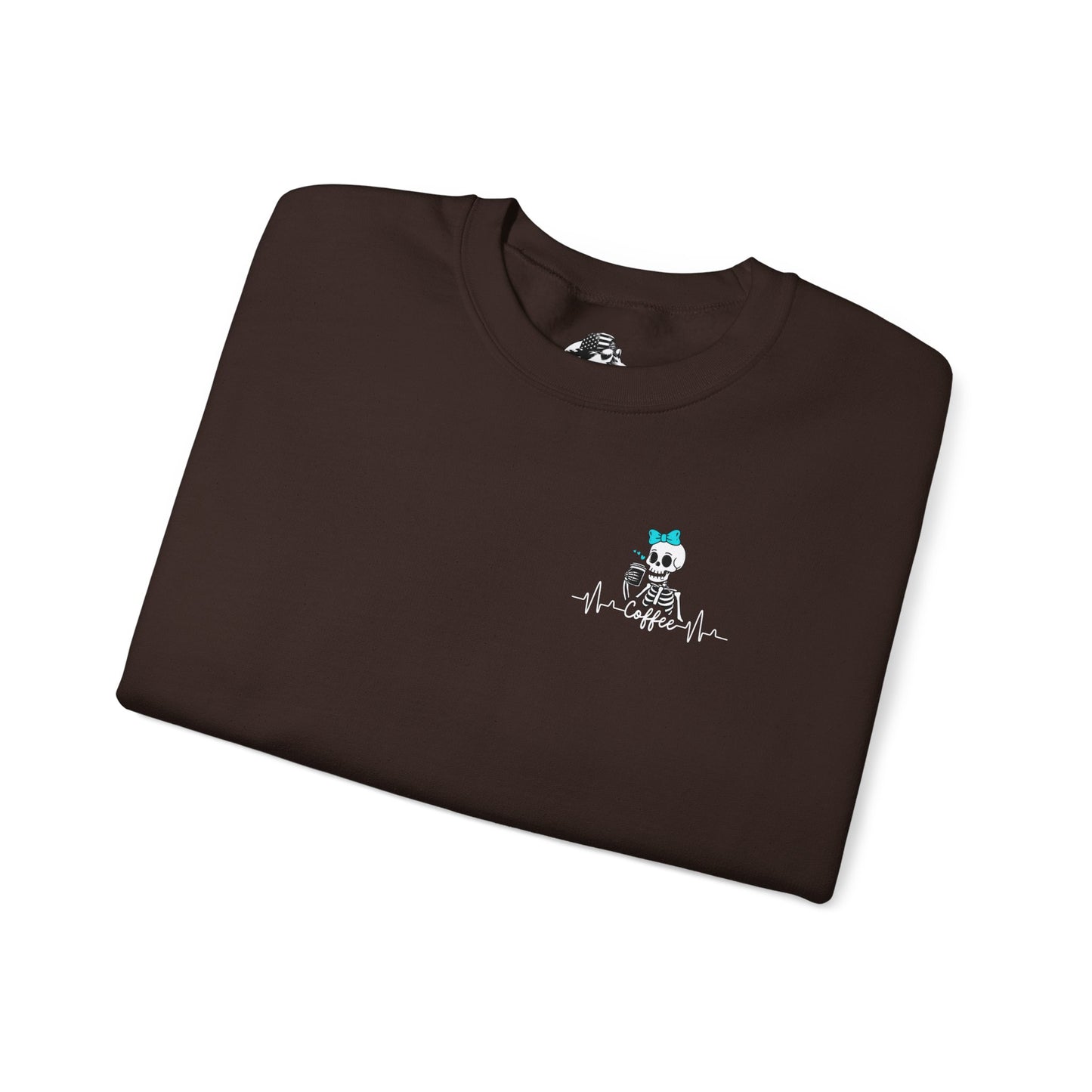 Unisex Fleece Crewneck 50% anxiety 50% coffee