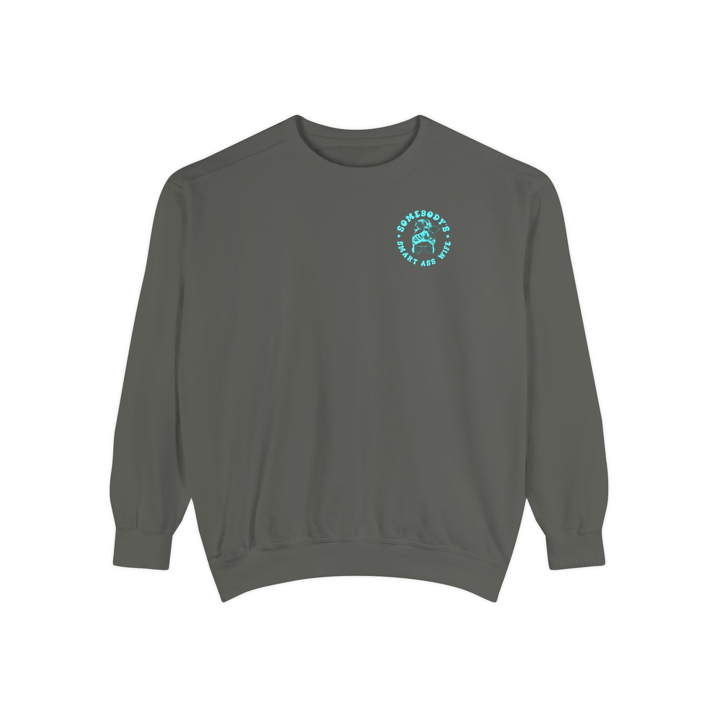 Comfort Colors Graphic Fleece Crewneck - Somebodies Smart Ass Wife