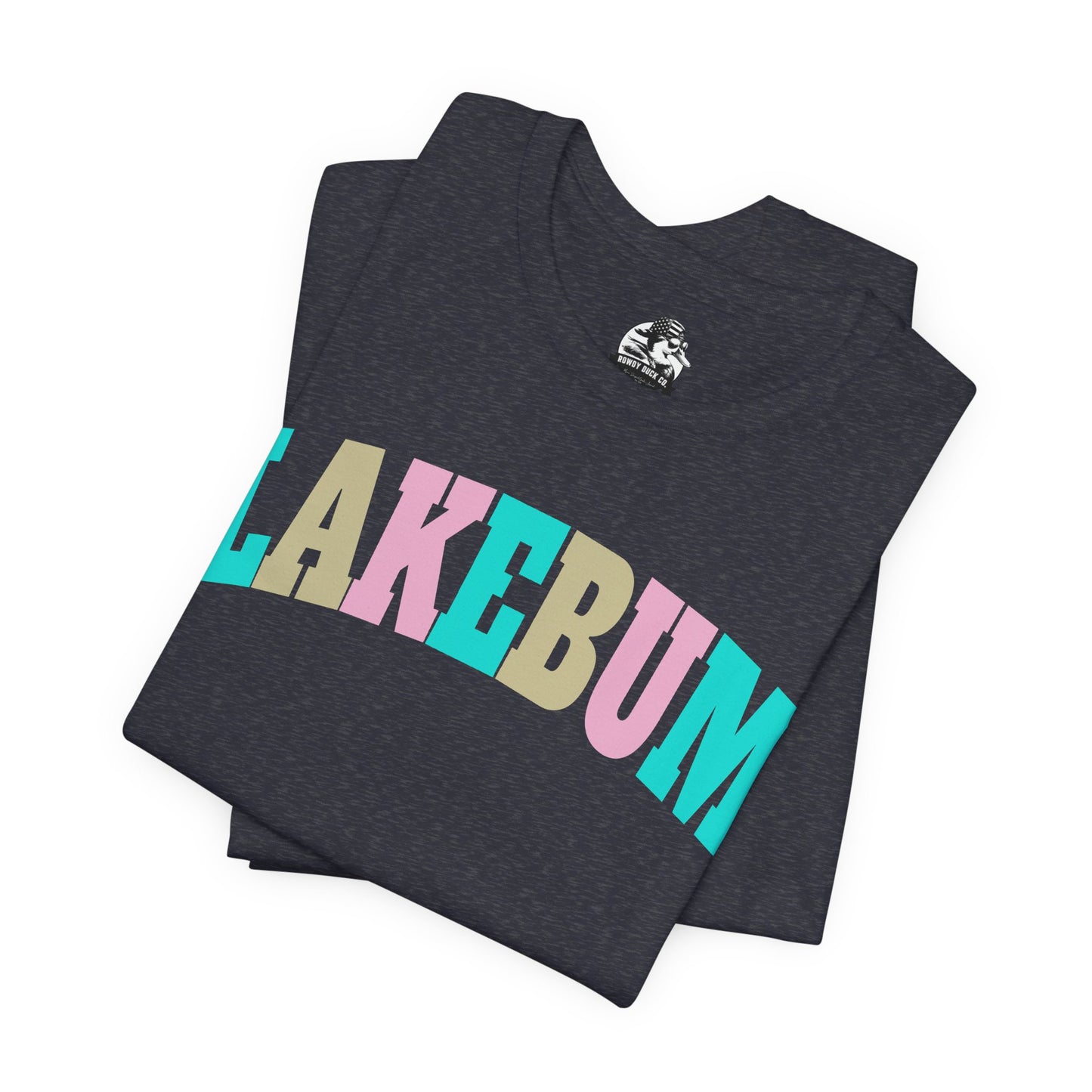 Lakebum Unisex Short Sleeve Tee - Perfect for Summer Getaways, Beach Days, Lake Trips, Casual Outings, Colorful Graphic Tee