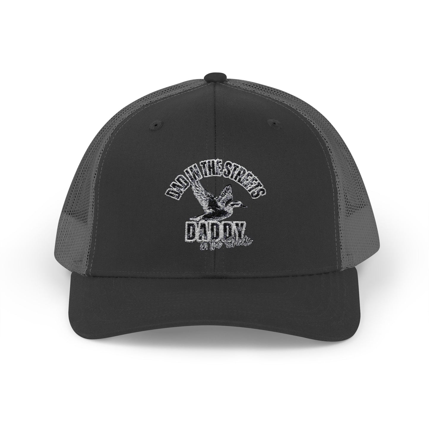Dad in the streets, Daddy in the sheets - Embroidered Mesh Snapback Hat