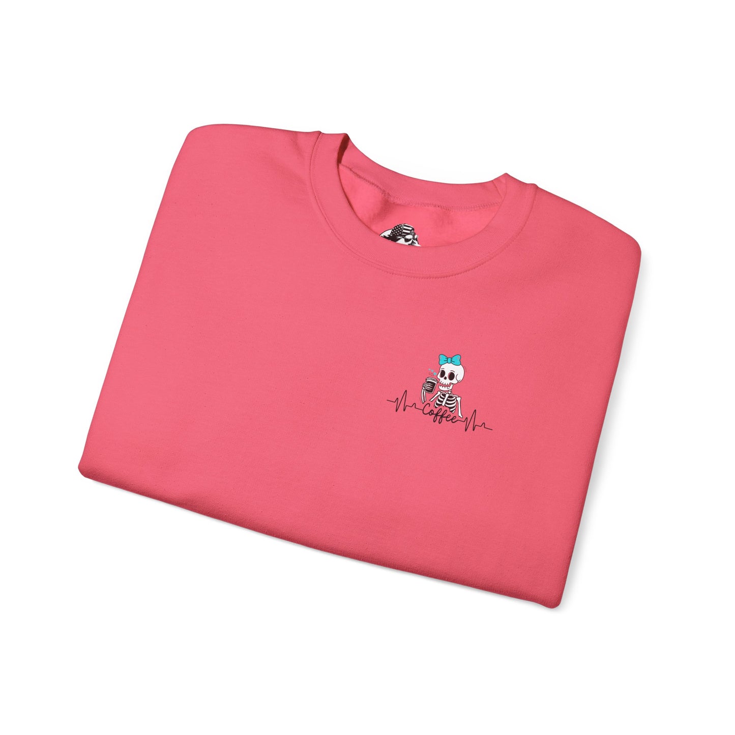 Unisex Fleece Crewneck 50% anxiety 50% coffee