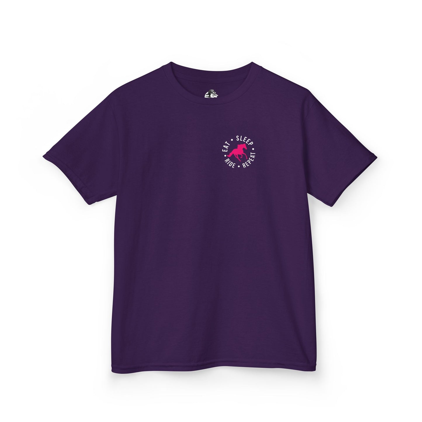 Kids Horse Riding Tee- Eat Sleep Ride Horses Repeat