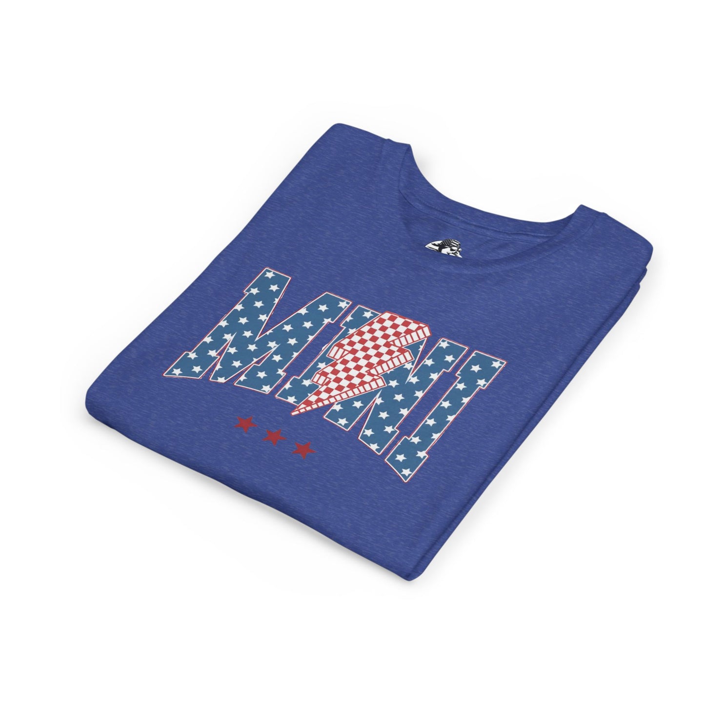 Patriotic Youth Tee, Kids 4th of July Shirt, Mini American Flag T-Shirt, Summer Playwear, Independence Day Gift