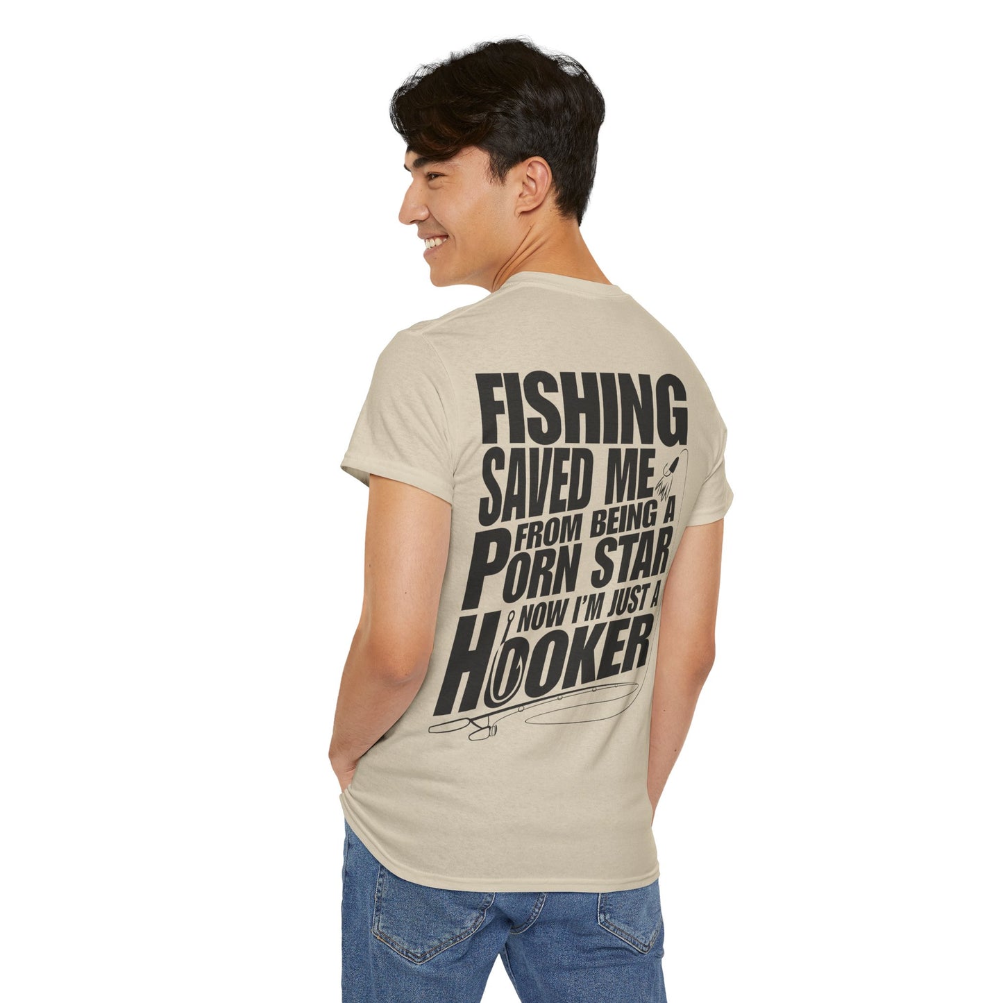 Fishing Humor Unisex Tee, Funny Fishing Shirt, Gift for Anglers, Outdoor Adventure Clothing, Casual Tee for Fishing Lovers