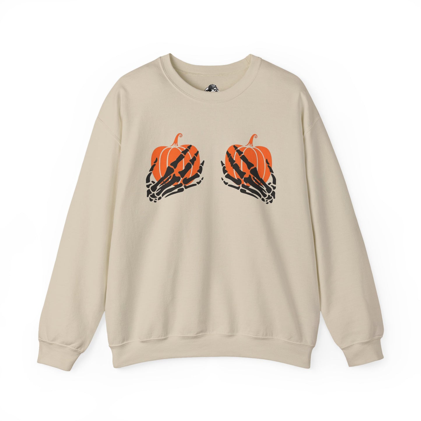 Pumpkin boo-bies (pumpkin smashing season) fleece crewneck