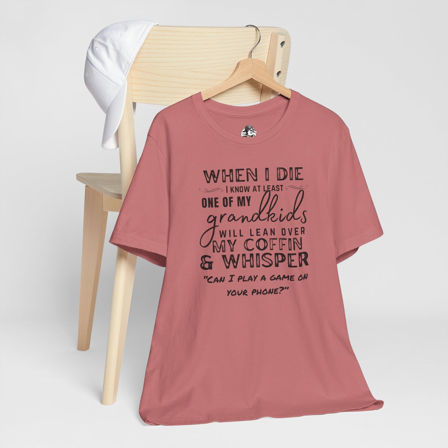 Humorous Grandparent Tee, Grandkids T-Shirt, Funny Family Shirt, Gift for Grandma, Birthday Gift, Casual Wear