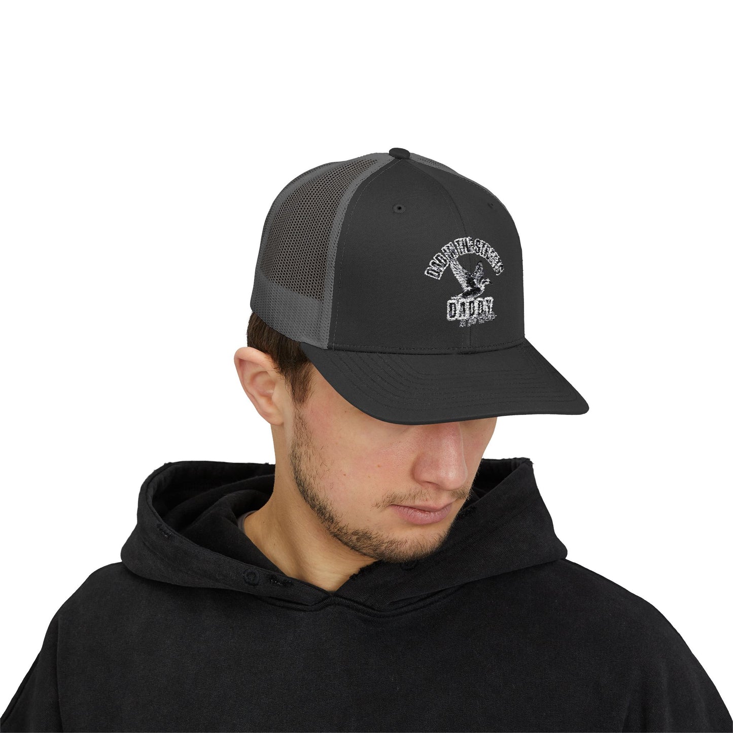 Dad in the streets, Daddy in the sheets - Embroidered Mesh Snapback Hat