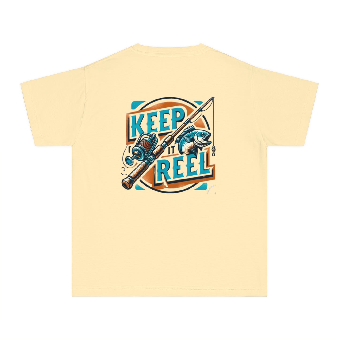 Comfort Color Youth Fishing Tee - Keep It Reel!