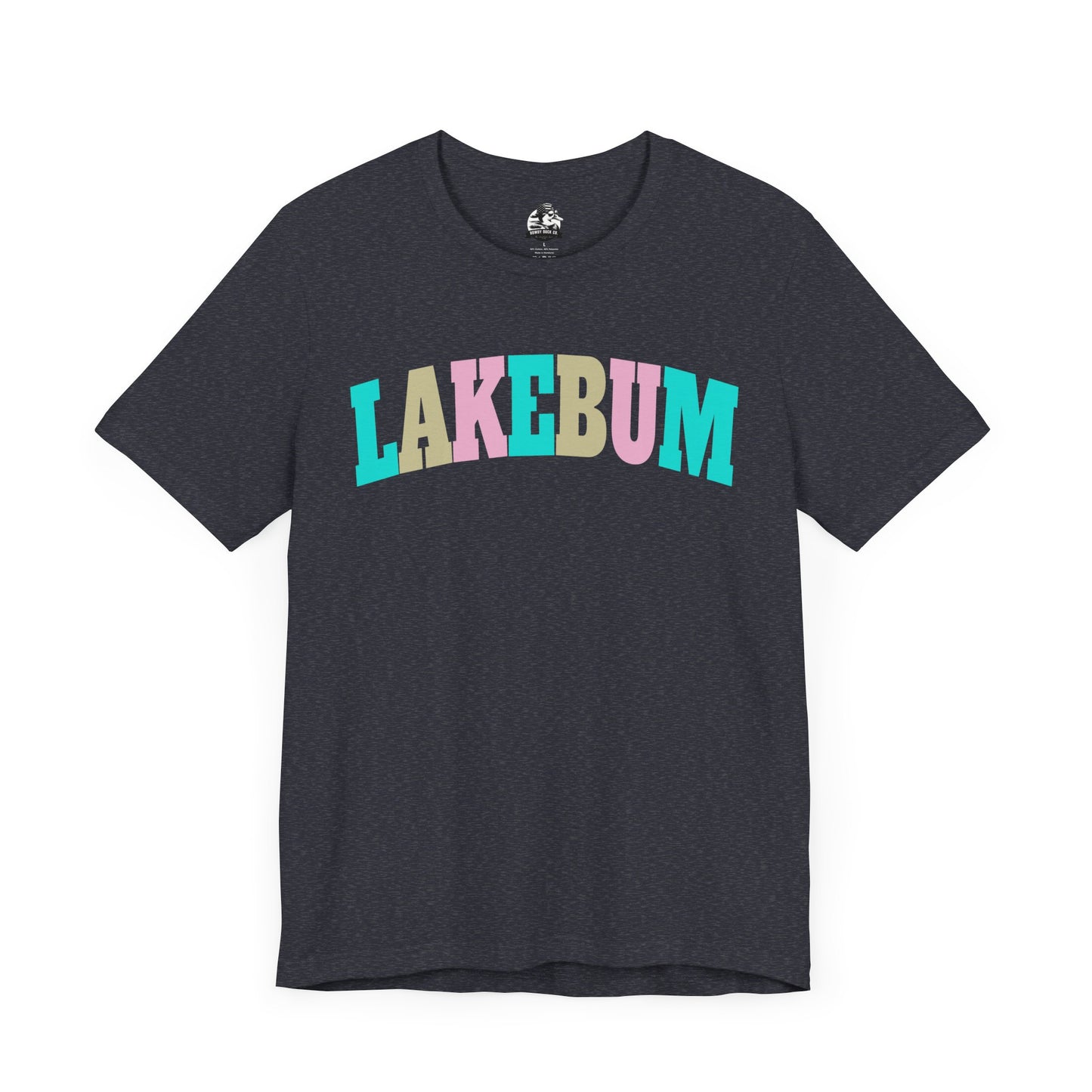 Lakebum Unisex Short Sleeve Tee - Perfect for Summer Getaways, Beach Days, Lake Trips, Casual Outings, Colorful Graphic Tee