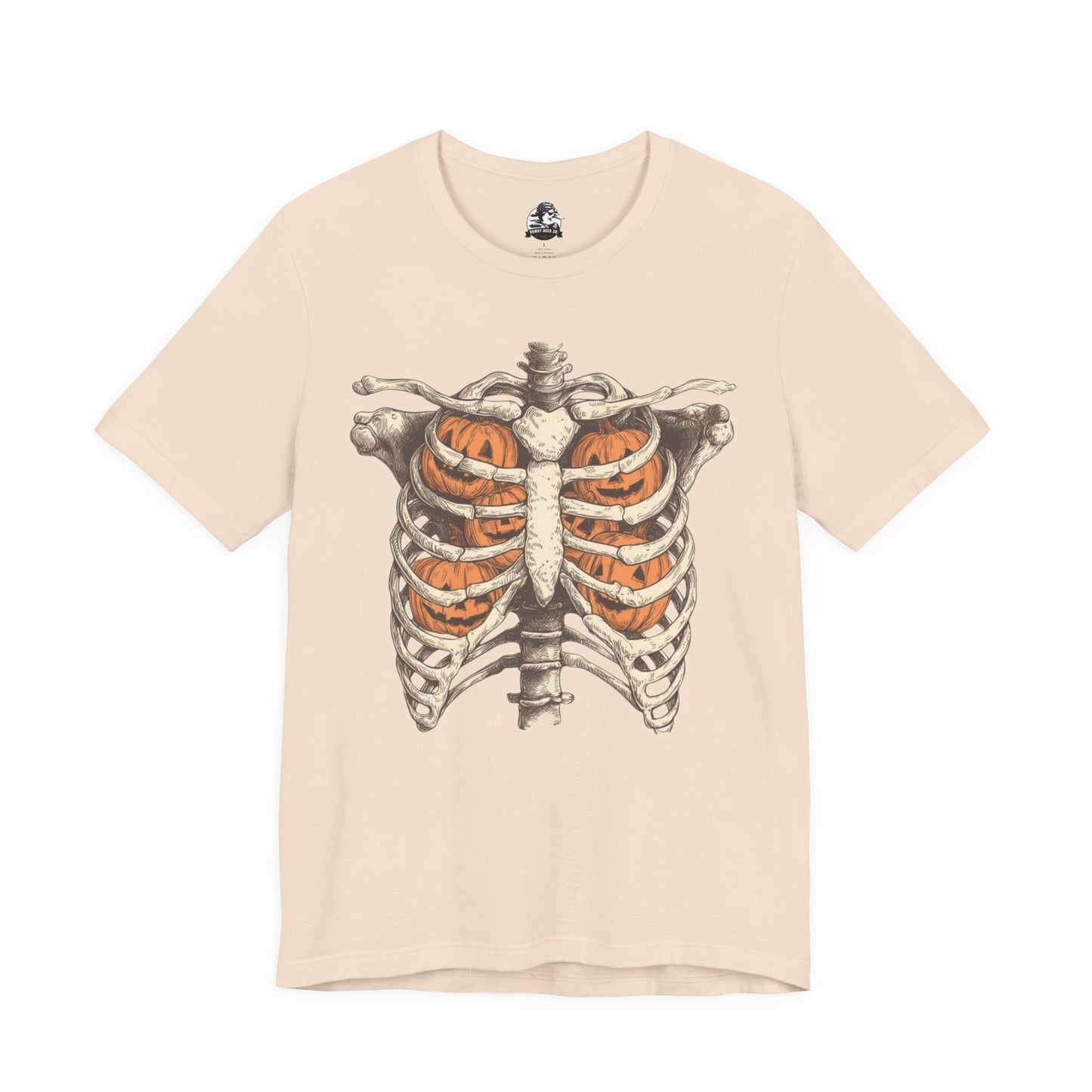 Adult spooky skeleton tee