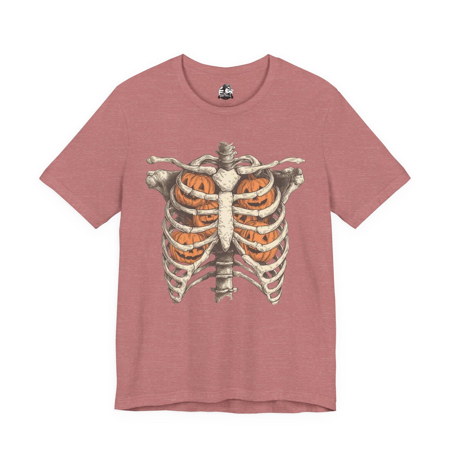 Adult spooky skeleton tee