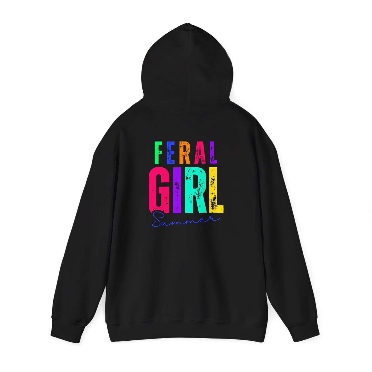 Feral Girl Summer Hoodie, Unisex Hoodie, Casual Wear, Summer Outfit, Trendy Sweatshirt, Gift for Her