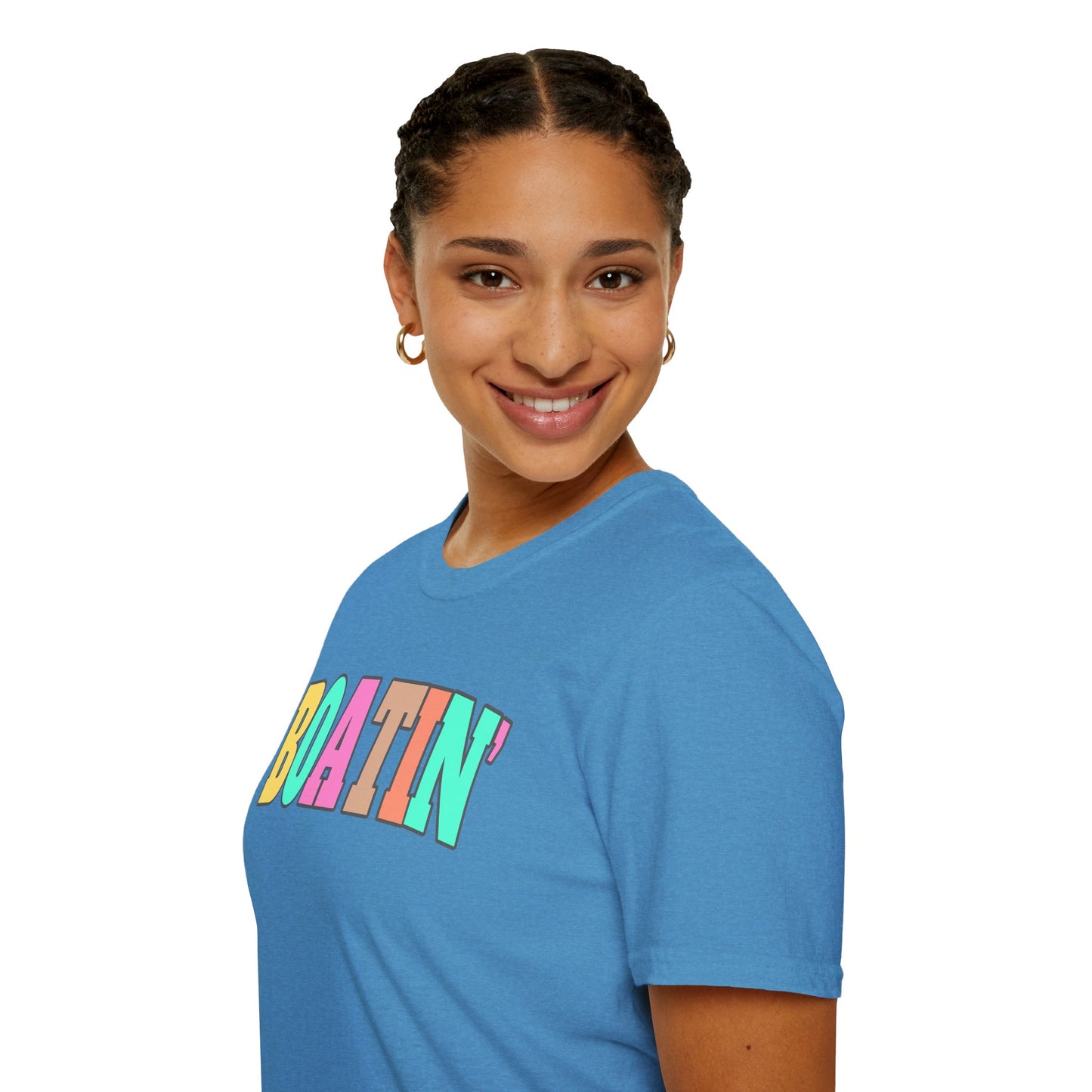 Colorful Boat Themed Unisex Softstyle T-Shirt, Perfect for Summer Days and Casual Outings, Gift for Boating Enthusiasts