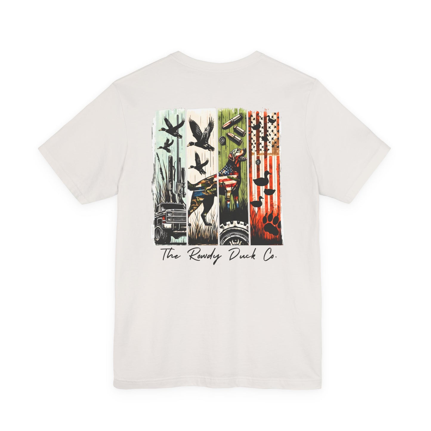 The RowdyDuckCo -Graphic Tee - American Flag Country