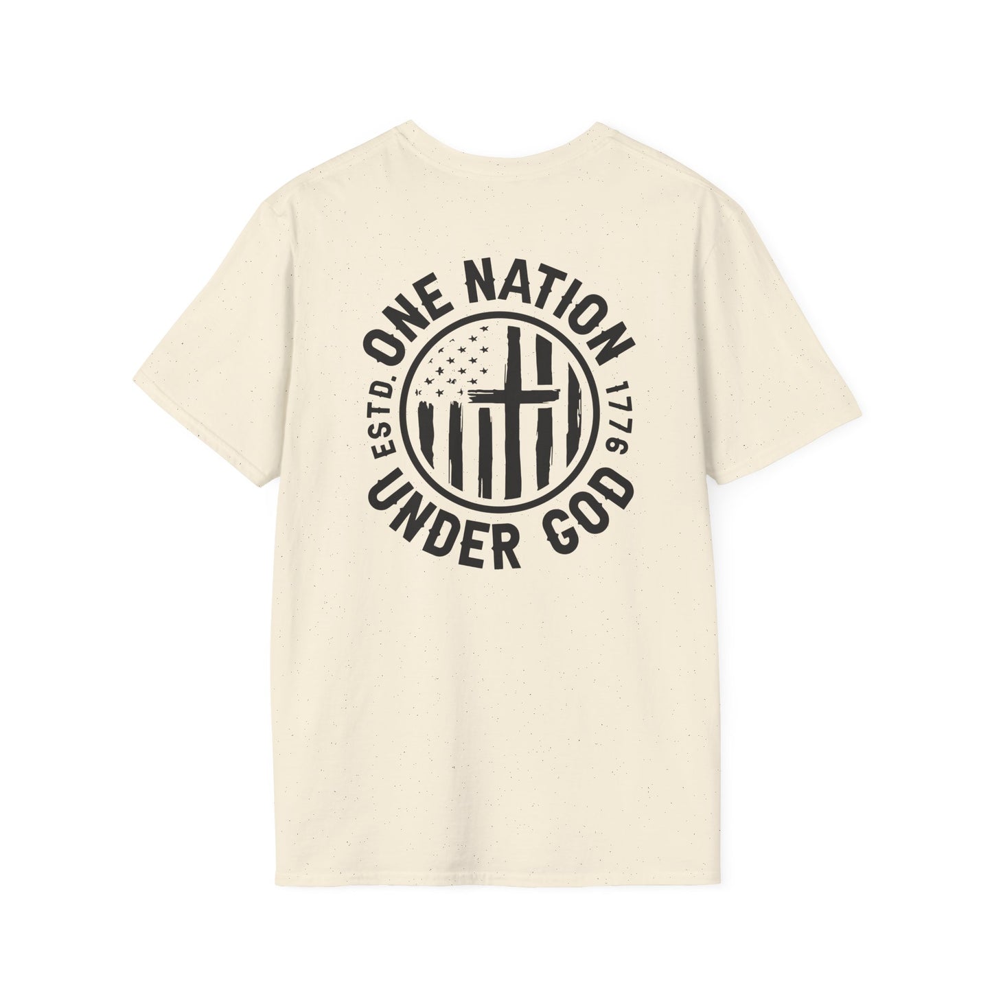 Patriotic Unisex T-Shirt - One Nation Under God, Casual Tee, Gift for Veterans, American Pride Shirt, Everyday Wear
