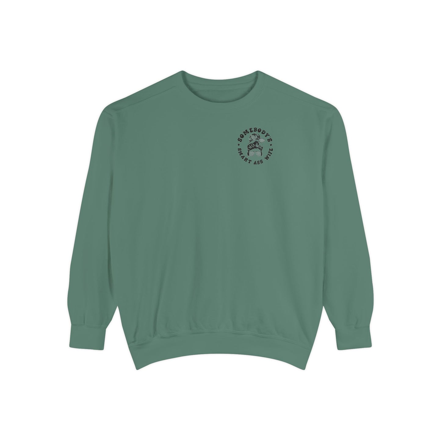 Comfort Colors Graphic Fleece Crewneck - Somebodies Smart Ass Wife