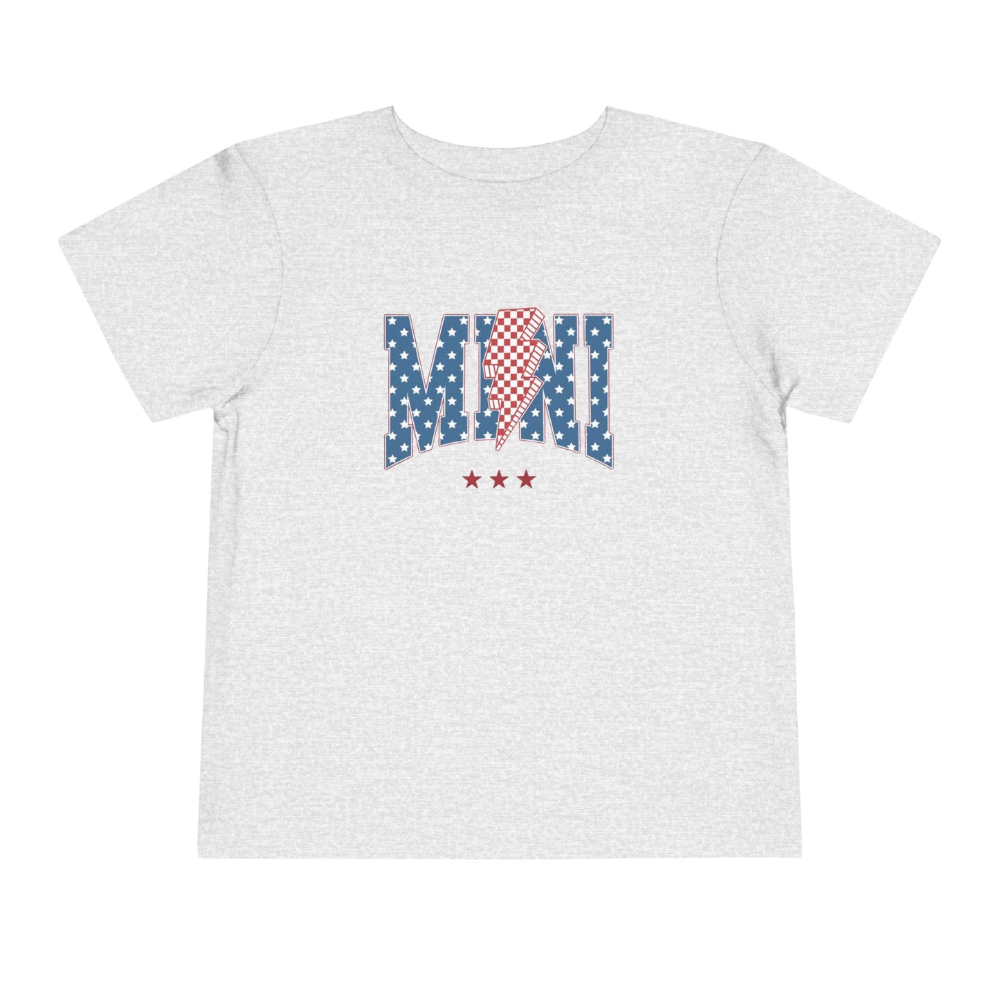 Mini USA Stars Toddler Tee, Perfect for 4th of July, Independence Day, Baby Shower Gift, Picnic, Toddler Playwear, Kids Apparel
