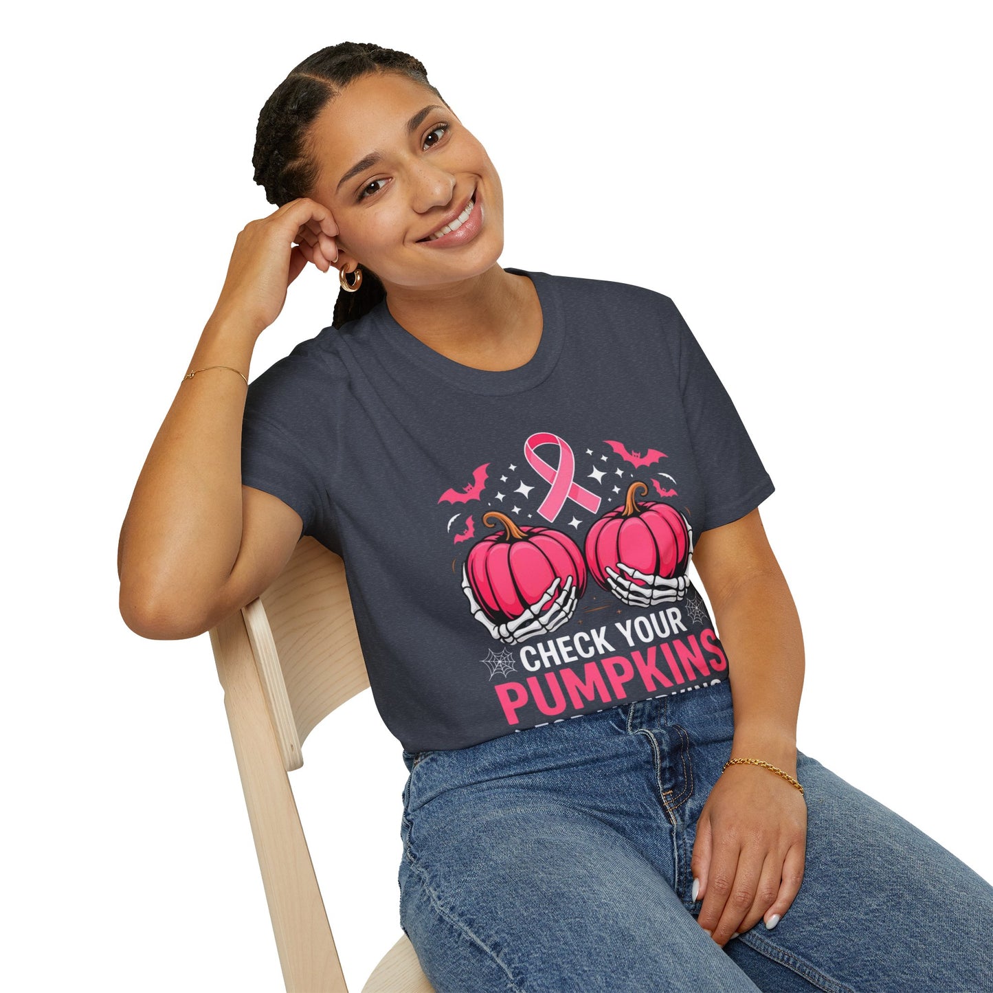 Breast Cancer awareness pumpkin Tee