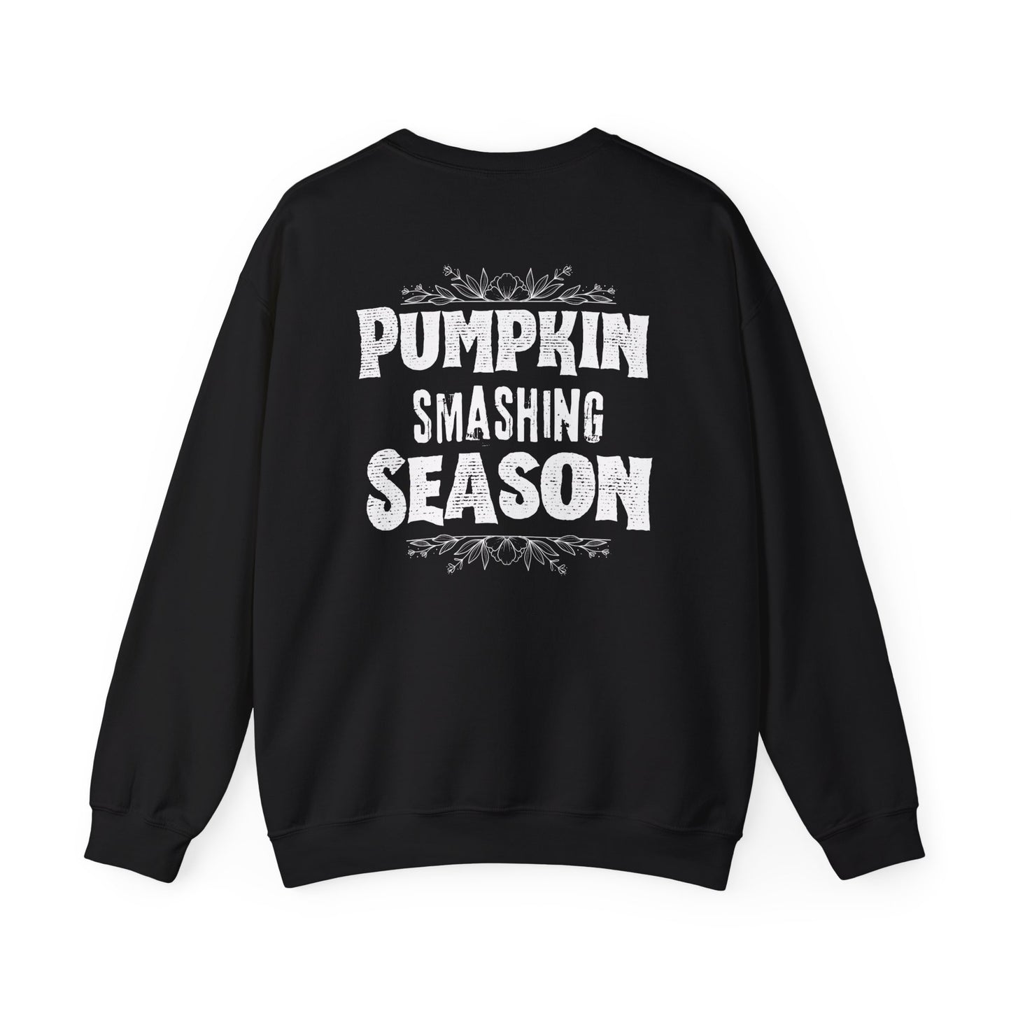Pumpkin boo-bies (pumpkin smashing season) fleece crewneck