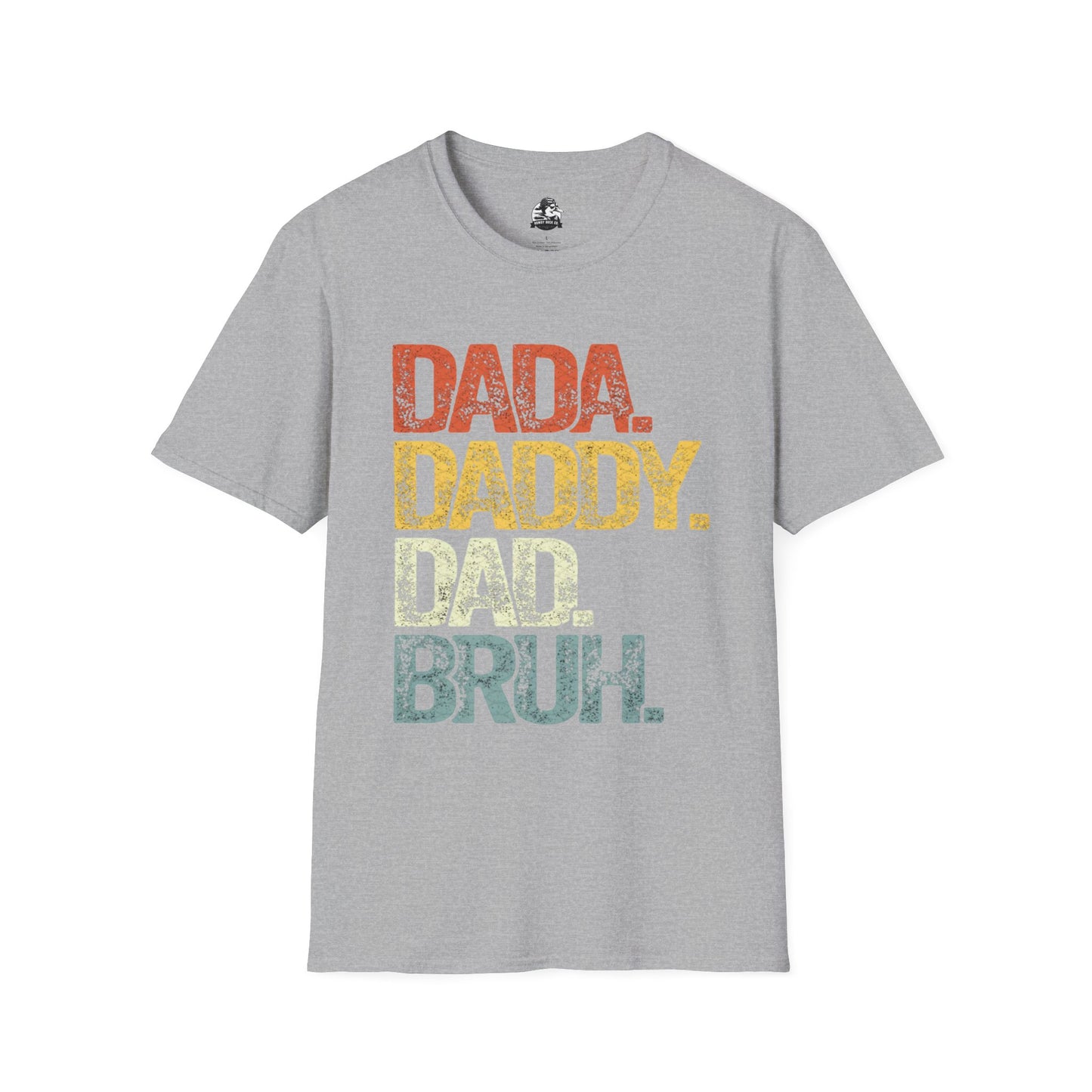 Father's Day Humor T-Shirt, Dada Daddy Dad Bruh Tee, Unisex Gift for Dads, Funny Dad Shirt for Birthdays, Casual Wear