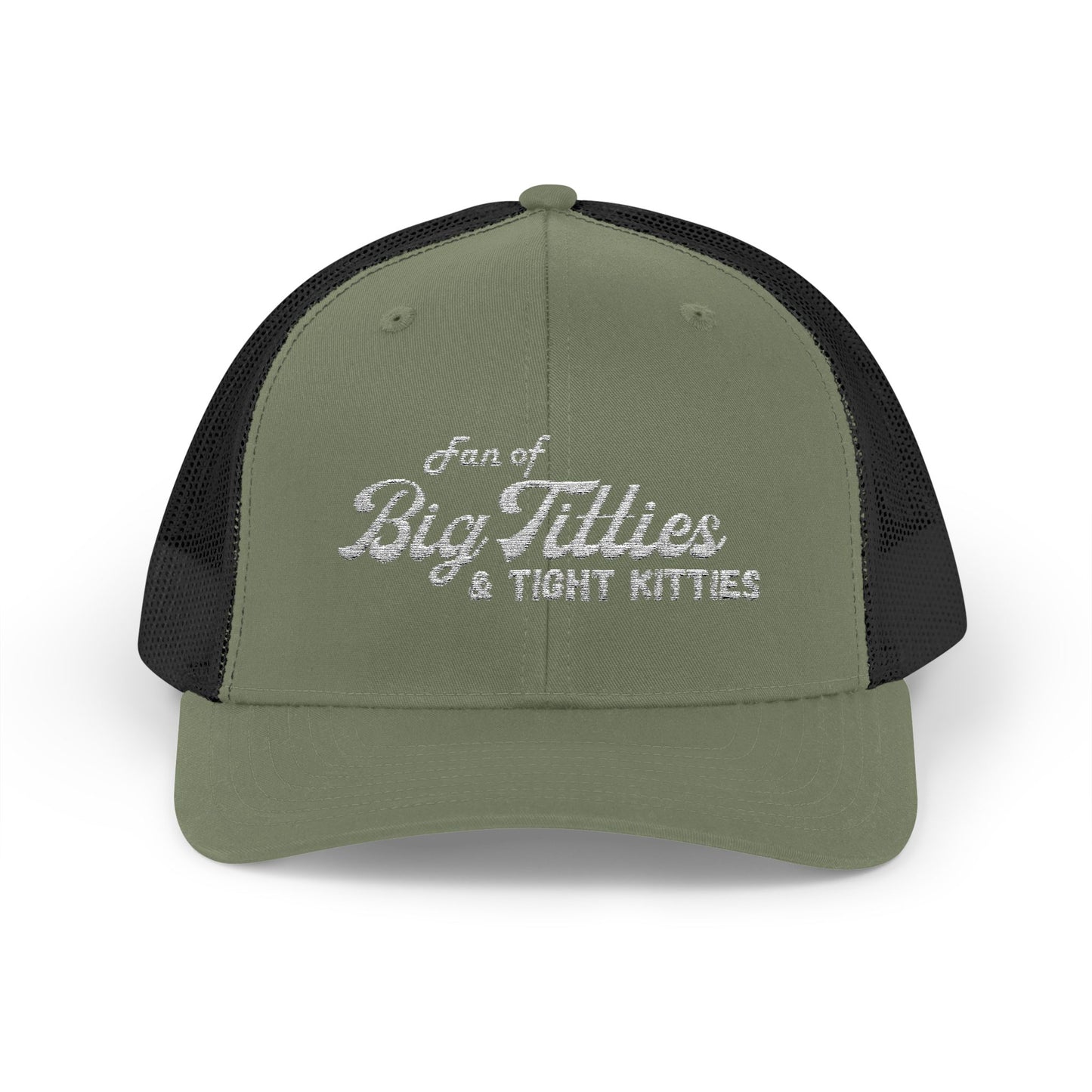 Funny Snapback Trucker Cap - 'Fan of Big Titties & Tight Kitties'