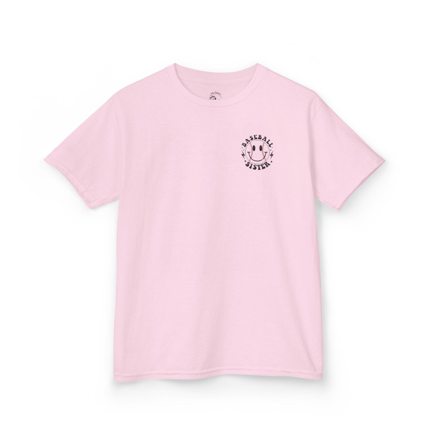 Youth Baseball Sister Tee - 'I'm Just Here for the Snacks'