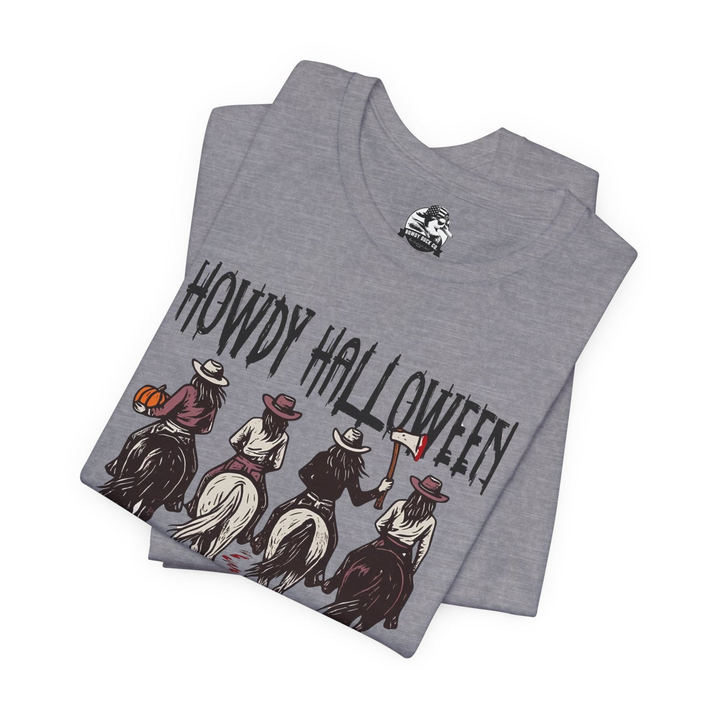 Halloween Cowboy Tee, Howdy Halloween Graphic T-Shirt