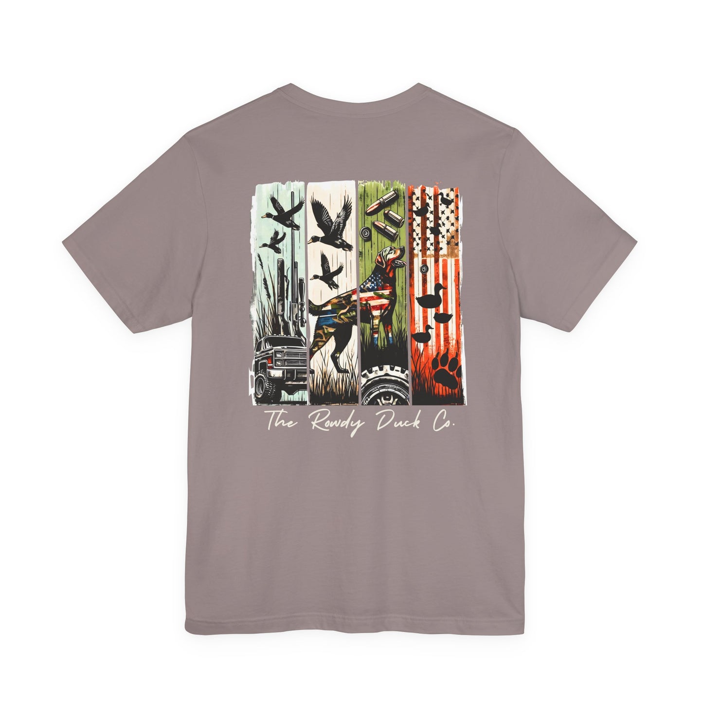 The RowdyDuckCo -Graphic Tee - American Flag Country