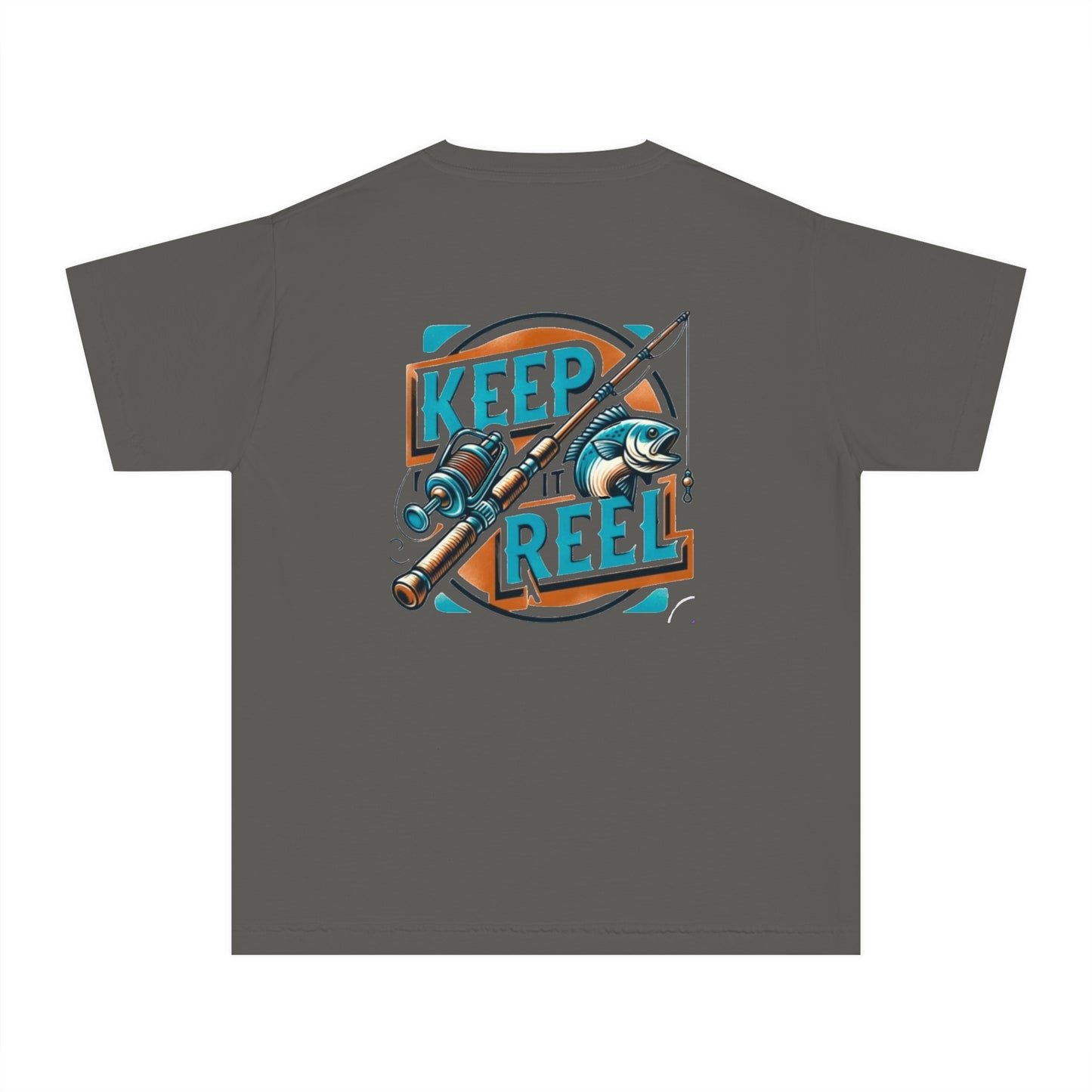 Comfort Color Youth Fishing Tee - Keep It Reel!