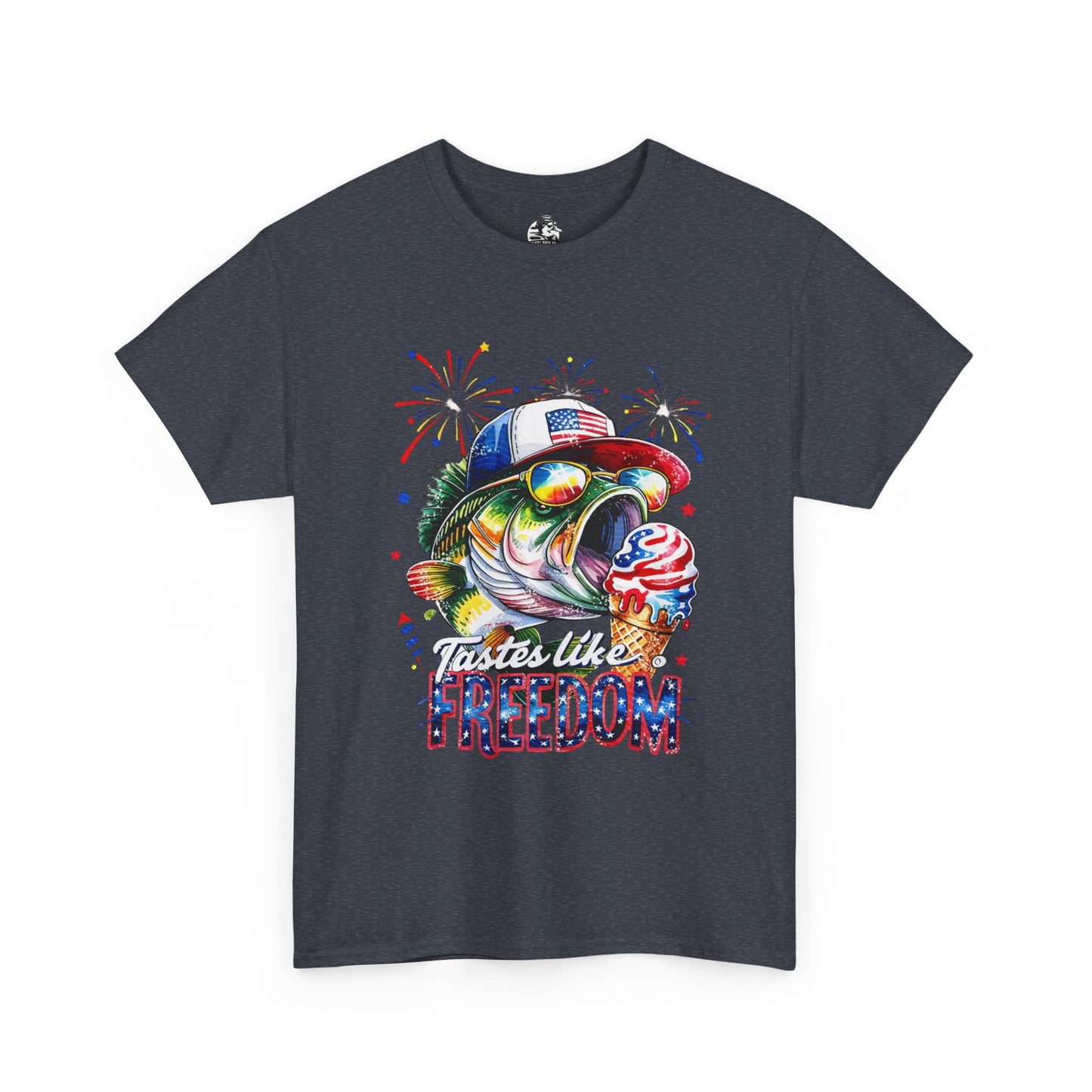 Patriotic Fishing Tee, Fourth of July Shirt, Freedom T-Shirt, Summer Adventure Apparel, Fishing Lover Gift