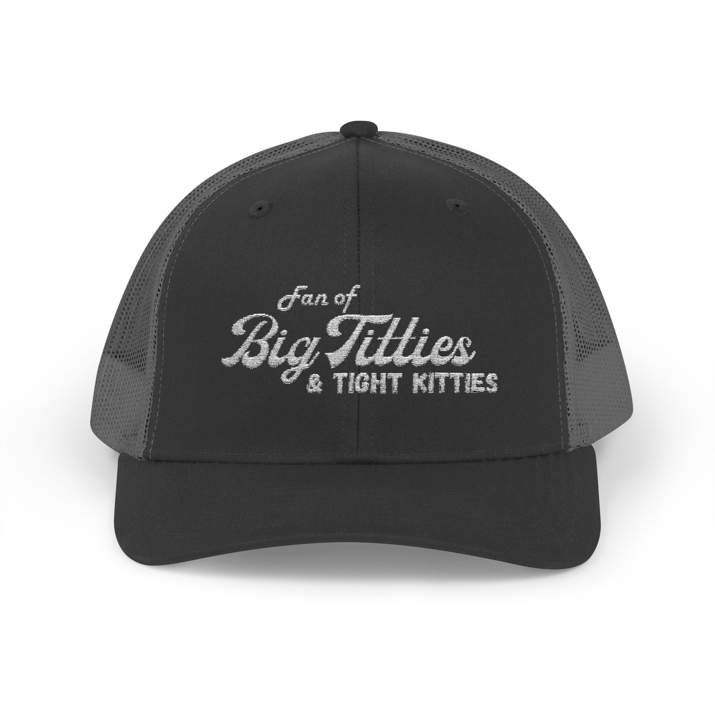 Funny Snapback Trucker Cap - 'Fan of Big Titties & Tight Kitties'