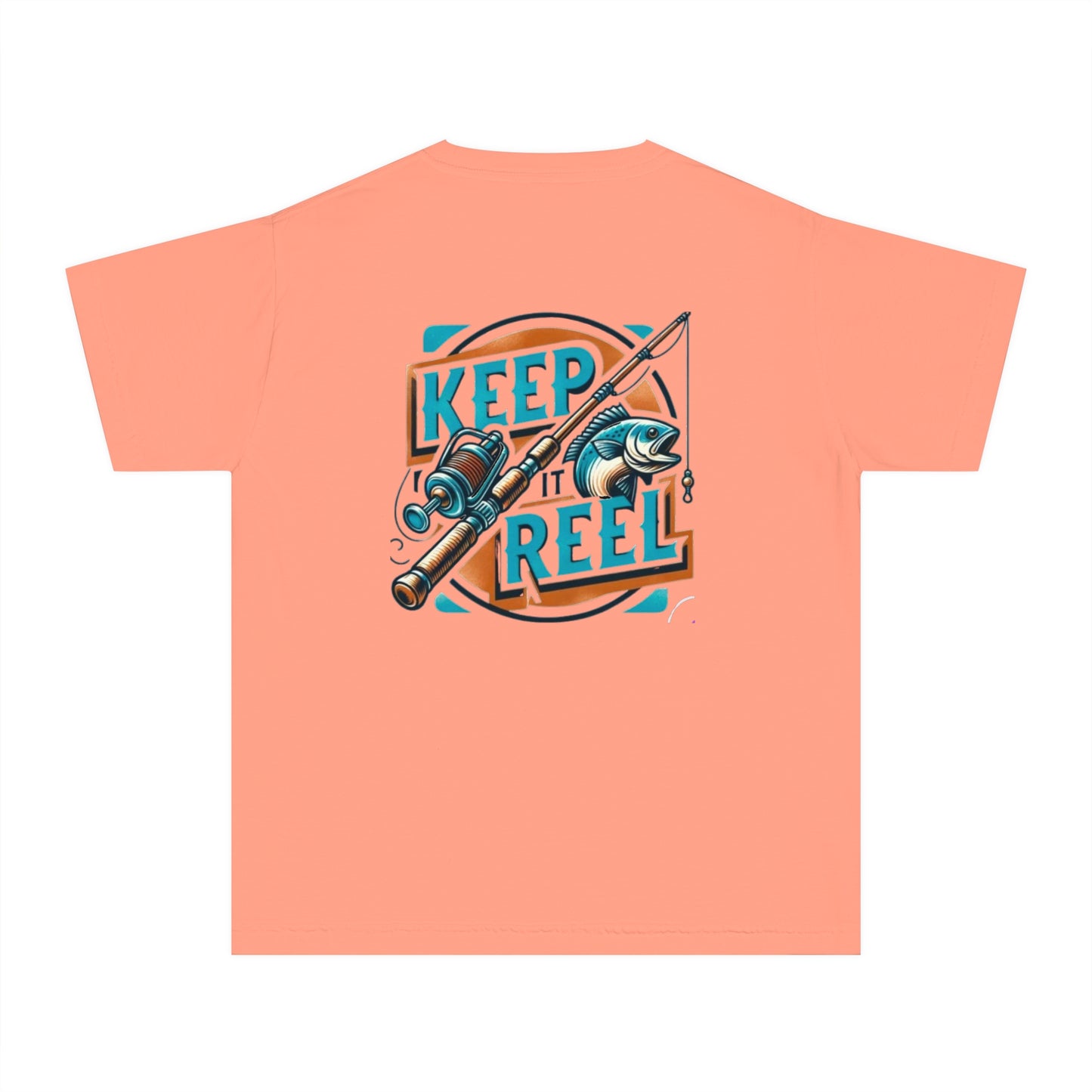 Comfort Color Youth Fishing Tee - Keep It Reel!