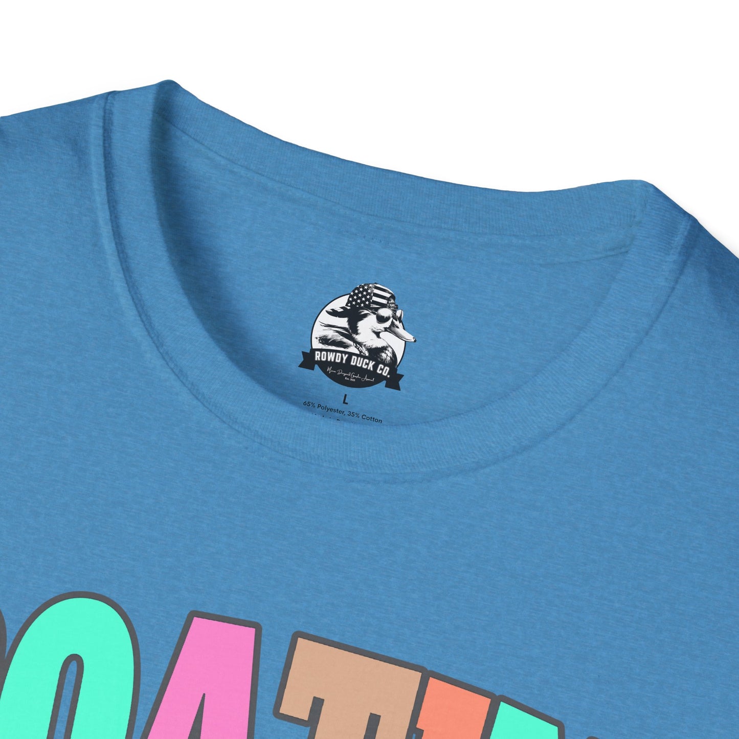 Colorful Boat Themed Unisex Softstyle T-Shirt, Perfect for Summer Days and Casual Outings, Gift for Boating Enthusiasts