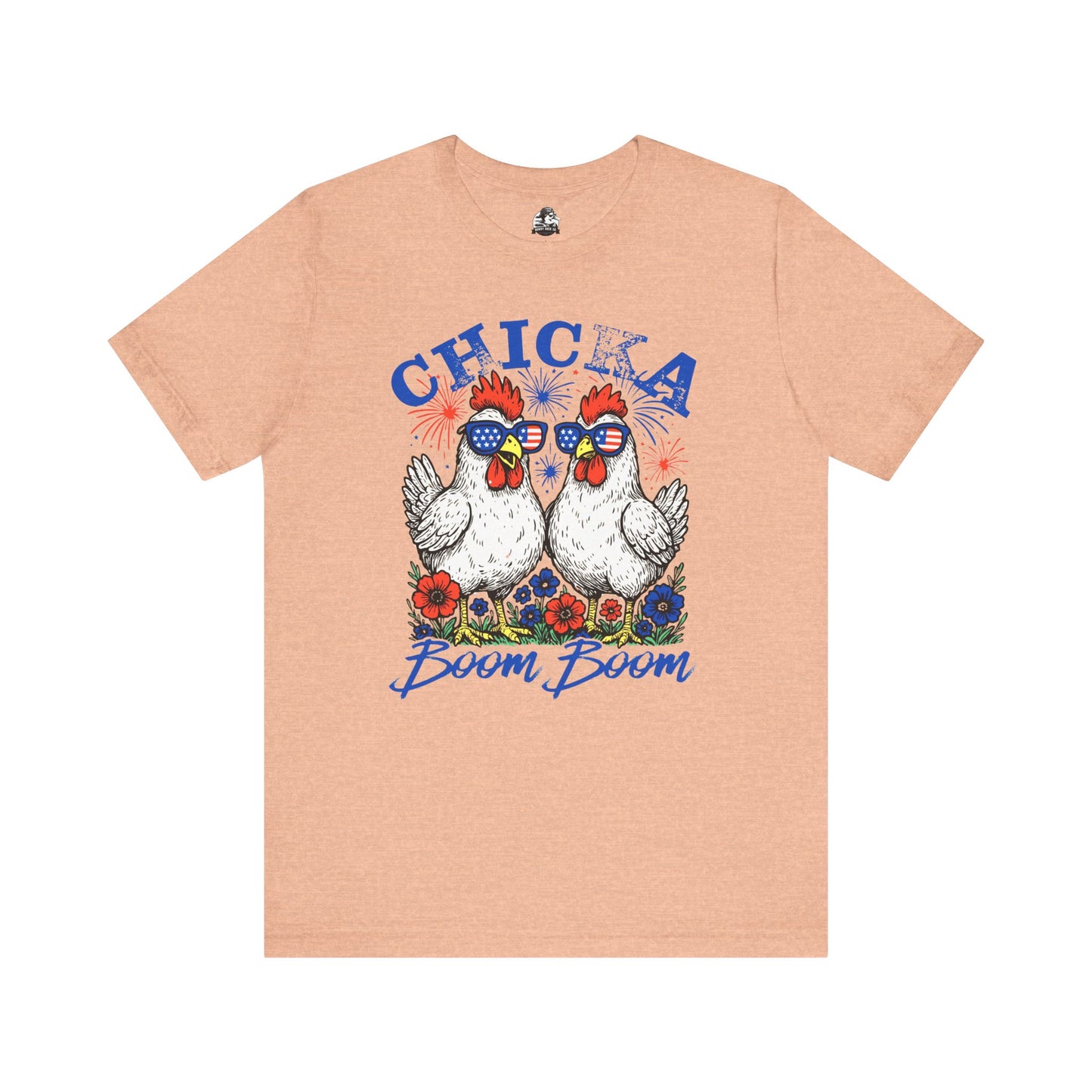 Chic Chicken Graphic Tee, Fun Unisex T-Shirt, Summer Fashion, Gift for Farm Lovers, Quirky Casual Wear, Boho Style