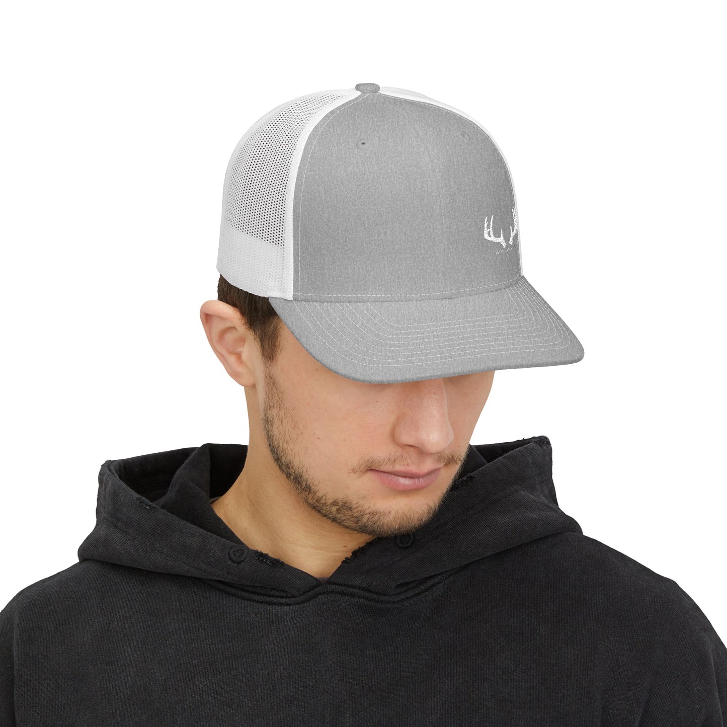 Stylish Embroidered Snapback Trucker Cap - Antlers / Rowdy Duck Co.