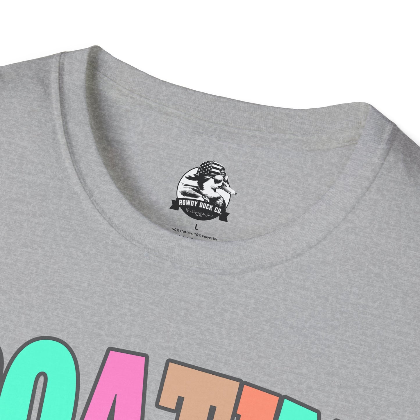 Colorful Boat Themed Unisex Softstyle T-Shirt, Perfect for Summer Days and Casual Outings, Gift for Boating Enthusiasts